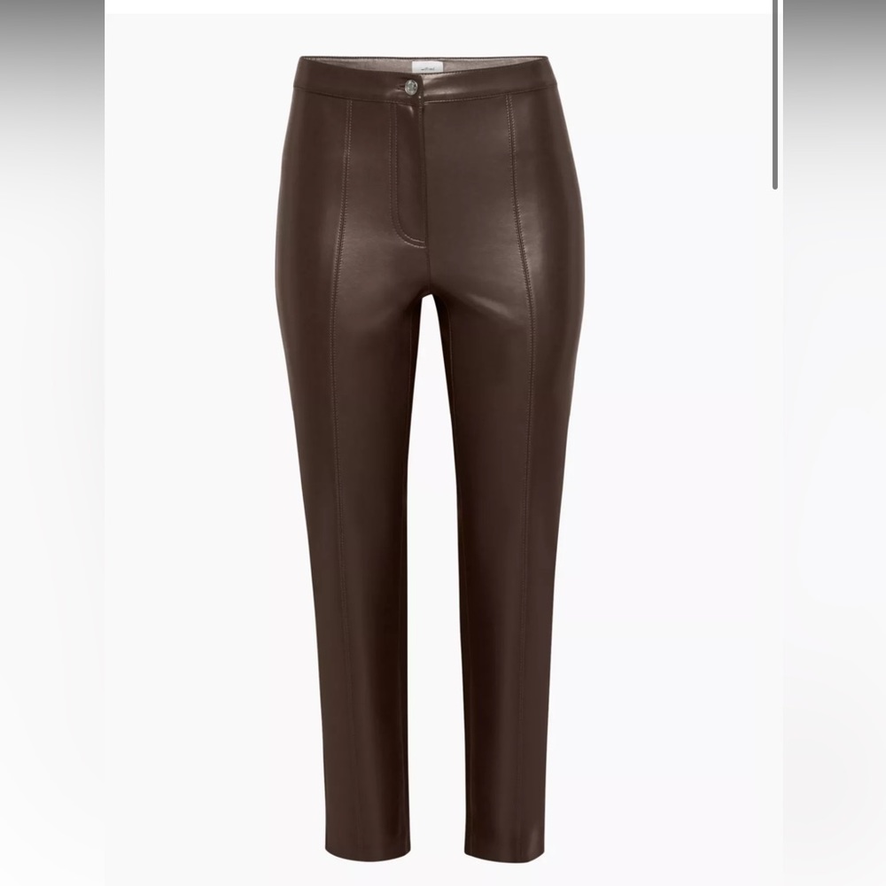 Aritzia Wilfred Fabian Vegan Leather Pant size 2